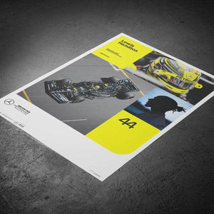 Mercedes AMG Petronas F1 Team Lewis Hamilton 2023 Print Poster