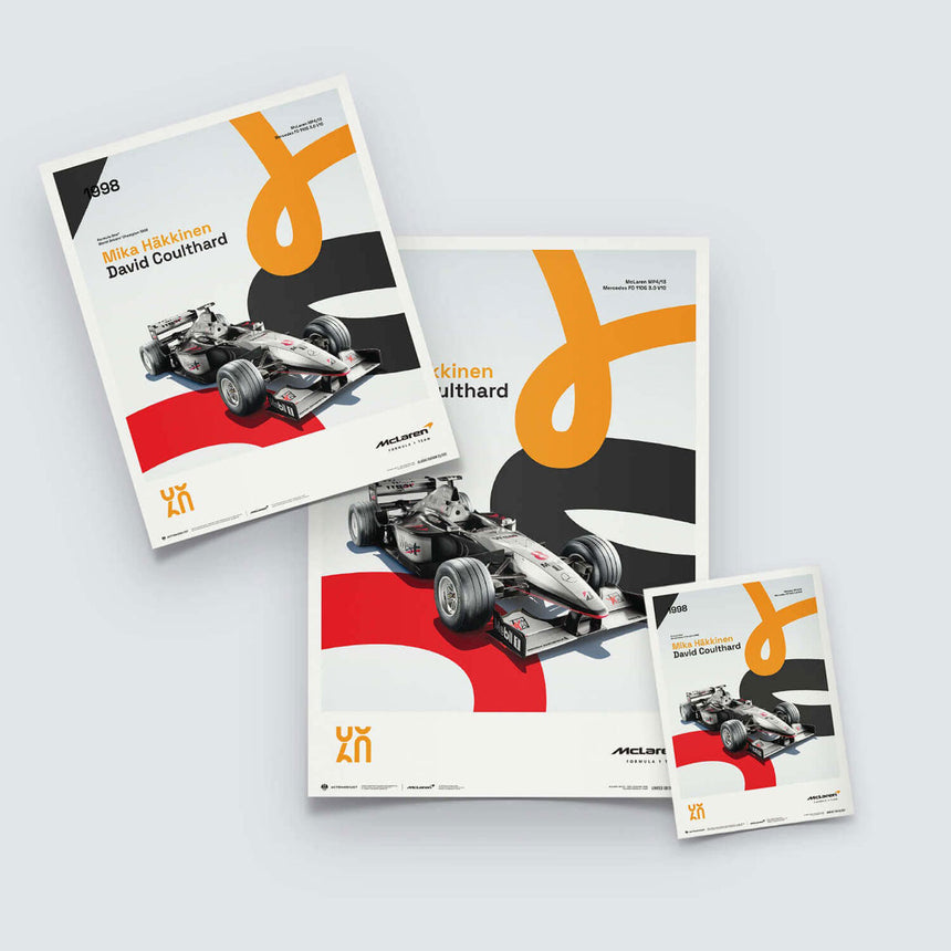 McLaren Racing MP4/13 | 1998 60th Anniversary | McLaren Poster