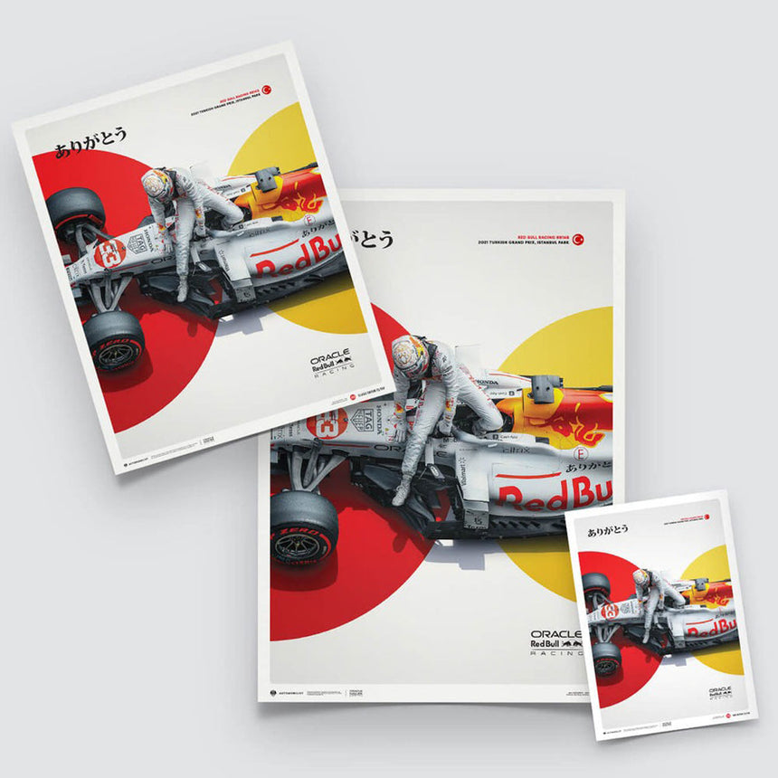 Oracle Red Bull Racing The White Bull Honda Livery Turkish Grand Prix 2021 Print Poster