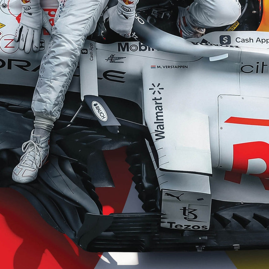 Oracle Red Bull Racing The White Bull Honda Livery Turkish Grand Prix 2021 Print Poster