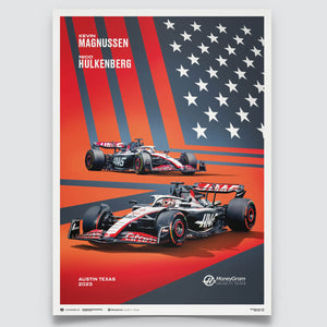 MoneyGram Haas F1 Team | 2023 United States Grand Prix | Haas Poster