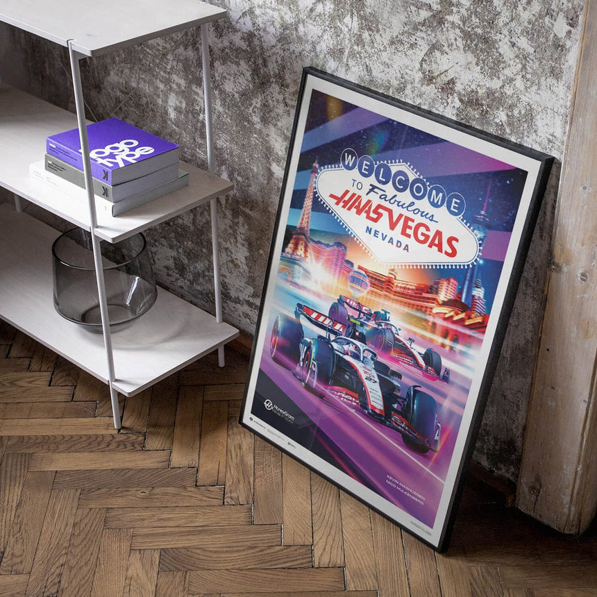 MoneyGram Haas F1 Team Las Vegas 2023 Print Poster