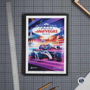 MoneyGram Haas F1 Team Las Vegas 2023 Print Poster
