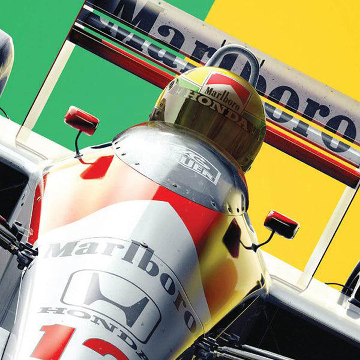 Automobilist McLaren MP4/4 Ayrton Senna San Marino GP 1988 Print