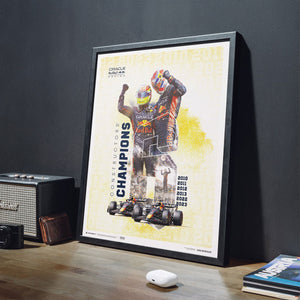 Red Bull Racing F1 World Constructors Champions 2023 Print Poster