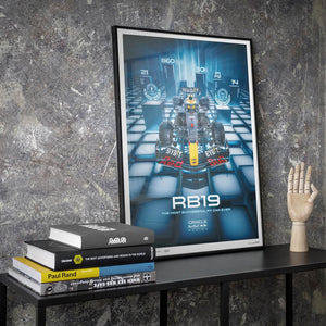Automobilist Red Bull Racing RB19 Most Successful F1 Car Ever 2023 Print Poster