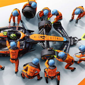 McLaren F1 Team 1.80 Second World Record Fastest Pit Stop 2023 Print Poster