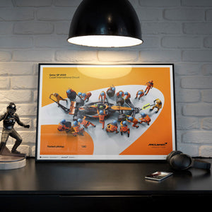 McLaren F1 Team 1.80 Second World Record Fastest Pit Stop 2023 Print Poster