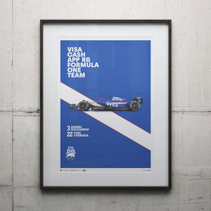 Visa Cash App RB Formula One Team VCARB Red Bull Poster