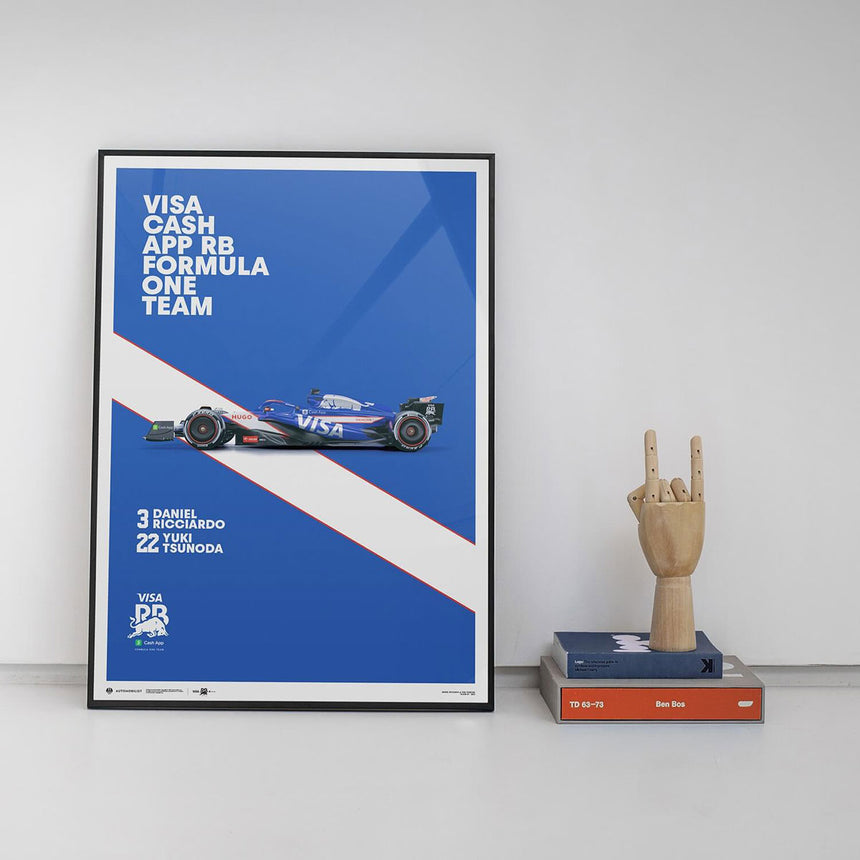 Visa Cash App RB Formula One Team VCARB Red Bull Poster