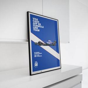 Visa Cash App RB Formula One Team VCARB Red Bull Poster