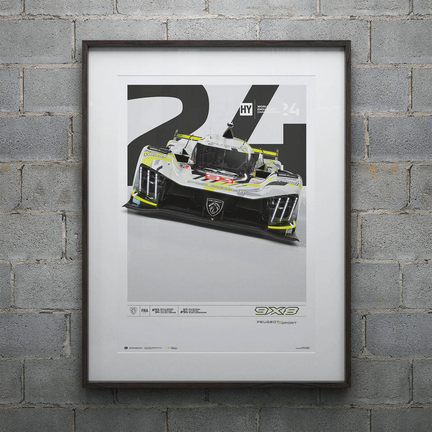 Peugeot 9X8 Team Peugeot Totalenergies 2024 Poster Print