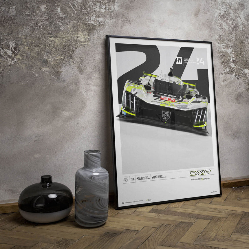Peugeot 9X8 Team Peugeot Totalenergies 2024 Poster Print