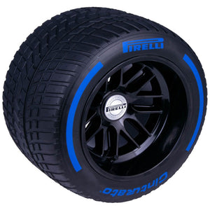 Pirelli 1:2 Scale Extreme Rain Blue Pole Position Tire & Acrylic Display Plinth