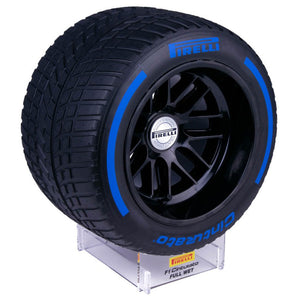 Pirelli 1:2 Scale Extreme Rain Blue Pole Position Tire & Acrylic Display Plinth