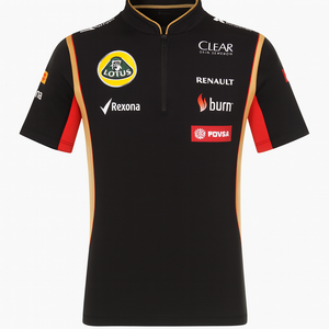 Lotus Formula 1 Team Replica Tech Black/Gold Ladies Polo Shirt
