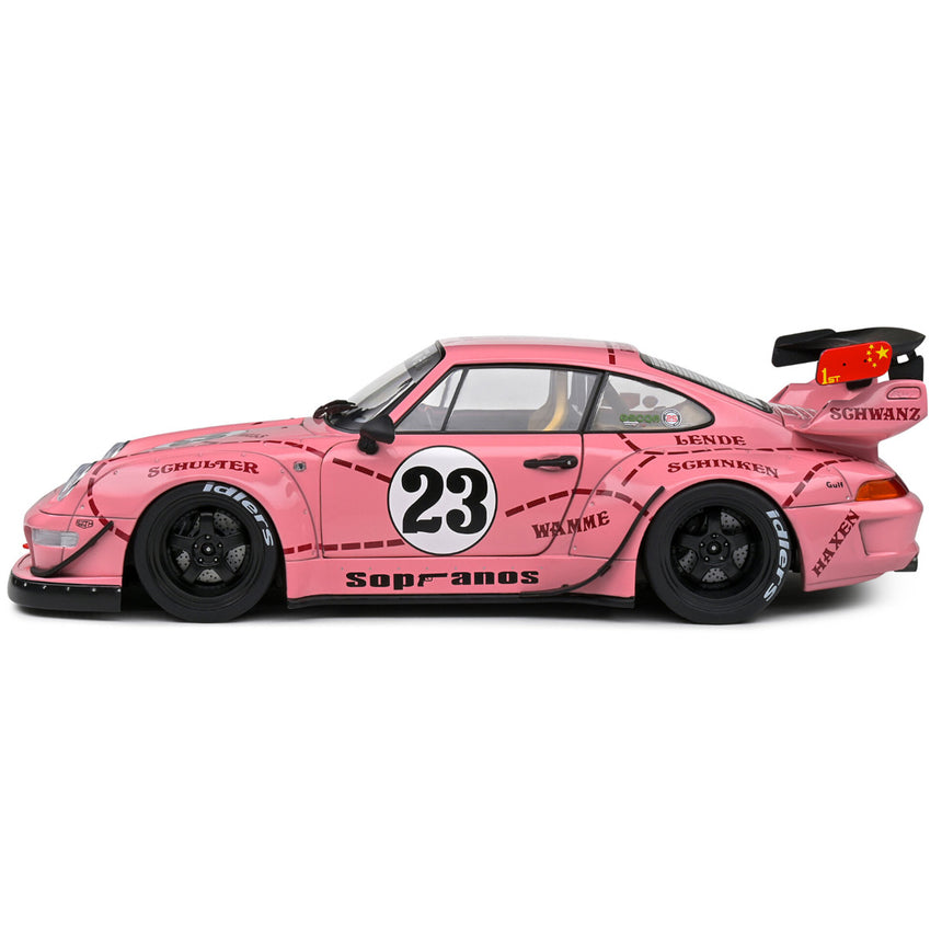 Solido 1:18 Porsche 911 (993) RWB Rauh-Welt Sopranos Pink Pig 2020 Diecast Model Car