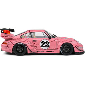 Solido 1:18 Porsche 911 (993) RWB Rauh-Welt Sopranos Pink Pig 2020 Diecast Model Car