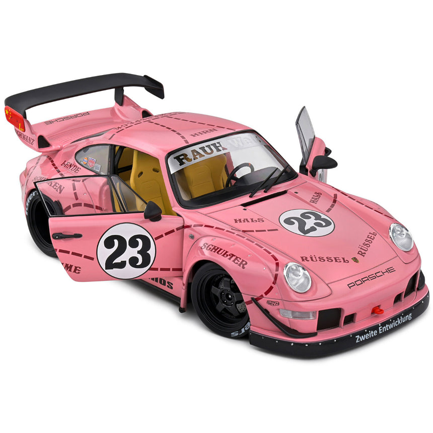 Solido 1:18 Porsche 911 (993) RWB Rauh-Welt Sopranos Pink Pig 2020 Diecast Model Car