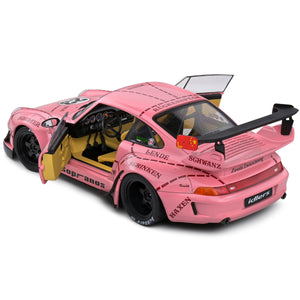 Solido 1:18 Porsche 911 (993) RWB Rauh-Welt Sopranos Pink Pig 2020 Diecast Model Car