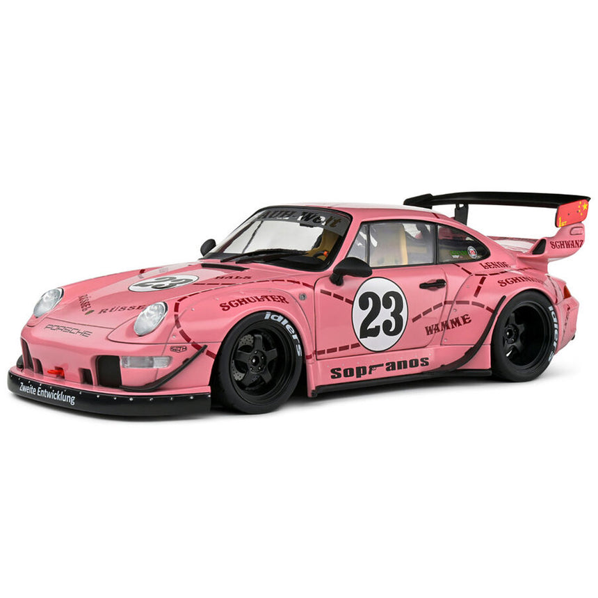 Solido 1:18 Porsche 911 (993) RWB Rauh-Welt Sopranos Pink Pig 2020 Diecast Model Car