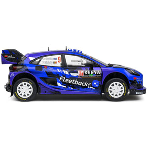 Solido 1:18 Ford Puma Rally1 WRC Safari Rally Kenya 2022 Diecast Model Car