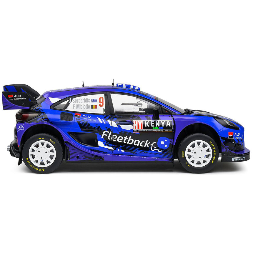 Solido 1:18 Ford Puma Rally1 WRC Safari Rally Kenya 2022 Diecast Model Car