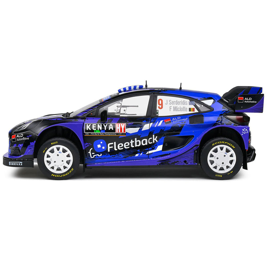 Solido 1:18 Ford Puma Rally1 WRC Safari Rally Kenya 2022 Diecast Model Car