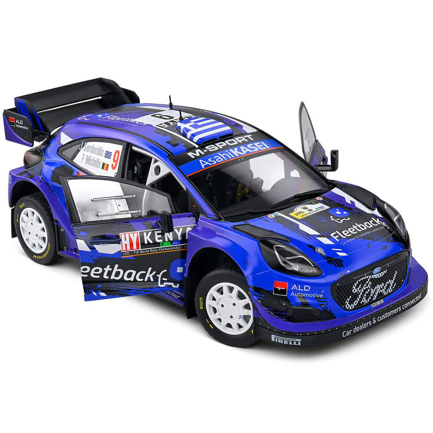 Solido 1:18 Ford Puma Rally1 WRC Safari Rally Kenya 2022 Diecast Model Car