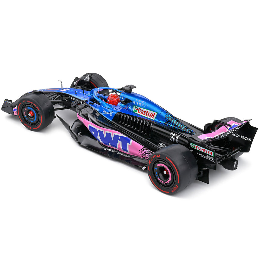 Solido 1:18 Alpine F1 A523 Monaco GP 2023 #31 Estaban Ocon Diecast Model Car