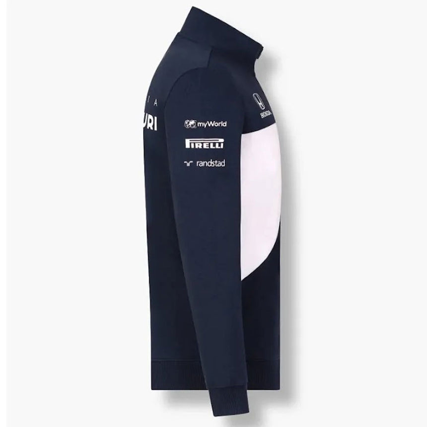 Scuderia AlphaTauri F1 Team Navy/White Full Front Zip Sweat Shirt Jacket