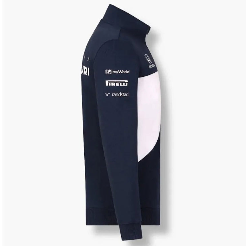 Scuderia AlphaTauri F1 Team Navy/White Full Front Zip Sweat Shirt Jacket