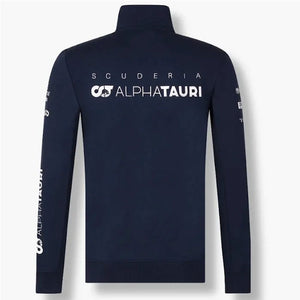 Scuderia AlphaTauri F1 Team Navy/White Full Front Zip Sweat Shirt Jacket