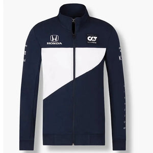 Scuderia AlphaTauri F1 Team Navy/White Full Front Zip Sweat Shirt Jacket