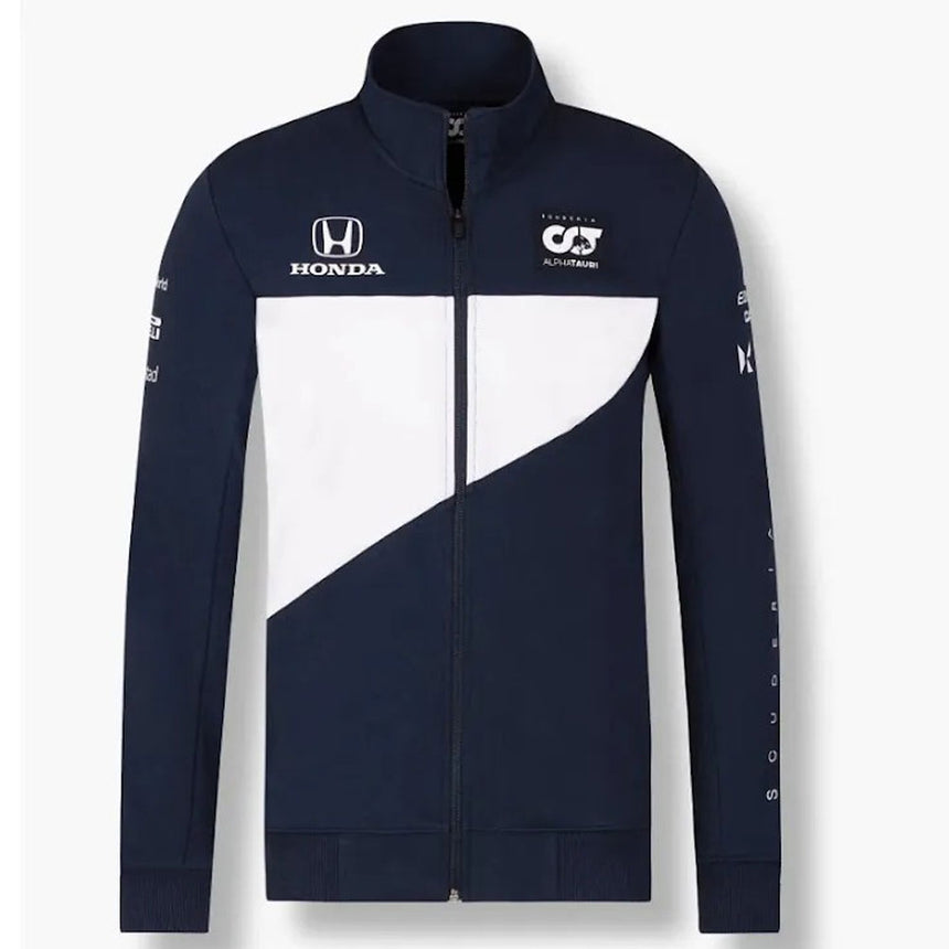 Scuderia AlphaTauri F1 Team Navy/White Full Front Zip Sweat Shirt Jacket