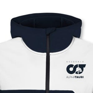Scuderia AlphaTauri F1 Team White/Navy Hooded Softshell Jacket