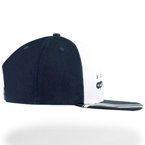 Scuderia AlphaTauri F1 Team Navy/White Flat Brim Adjustable Size Baseball Cap