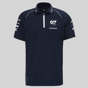 Scuderia AlphaTauri F1 Team Nany Teamline Zip Polo Tee Shirt