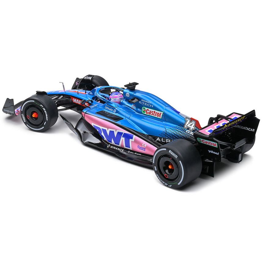 Solido 1/18 Alpine A522 Monaco GP 2022 - Fernando Alonso Model Car