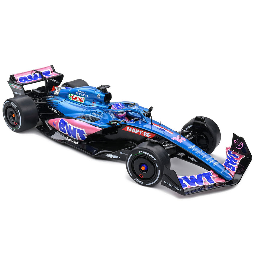 Solido 1/18 Alpine A522 Monaco GP 2022 - Fernando Alonso Model Car