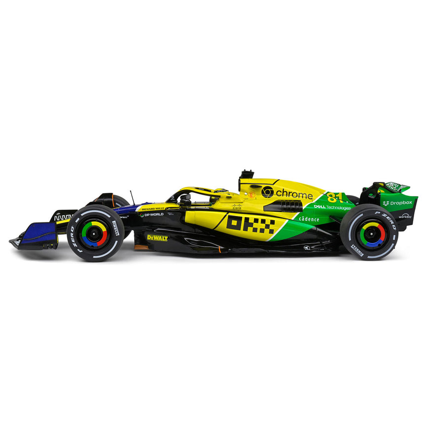Solido 1/18 Mclaren F1 Team MCL38 Monaco GP 2024 Lando Norris #4 Model Car