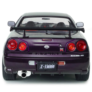 Solido 1:18 Scale Nissan Skyline GTR R34 Violet Ztune Nismo Diecast Model Car