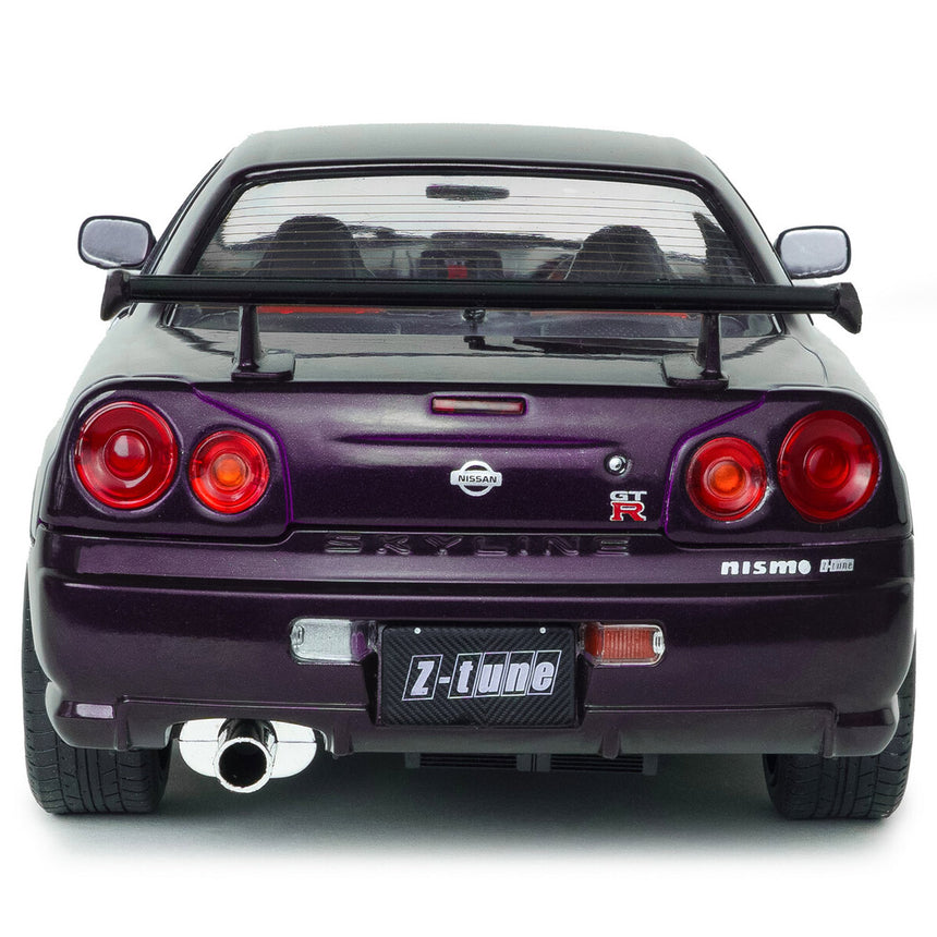 Solido 1:18 Scale Nissan Skyline GTR R34 Violet Ztune Nismo Diecast Model Car