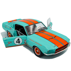 Solido 1:18 Scale Shelby Mustang Gt500 1967 Gulf Racing Tribute Diecast Model Car