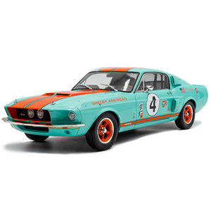 Solido 1:18 Scale Shelby Mustang Gt500 1967 Gulf Racing Tribute Diecast Model Car