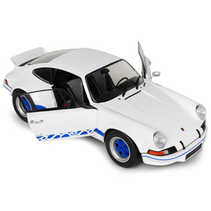 Solido 1:18 Scale Porsche 911 Carrera RSR 1973 White Diecast Model Car