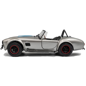 Solido 1:18 Scale Grey Martini Stripe Shelby Cobra 427 MKII Diecast Model Car