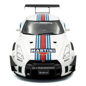 Solido 1:18 Scale Martini Nissan R35 GT-R Liberty Walk Kit Model Car