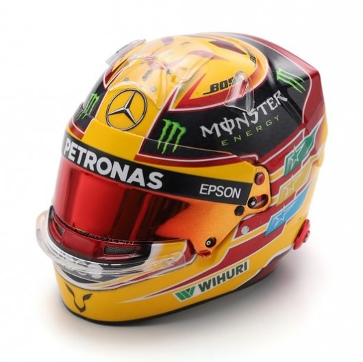 Spark 1:5 Scale 2017 Mexican GP  Lewis Hamilton World Champion Mini Helmet
