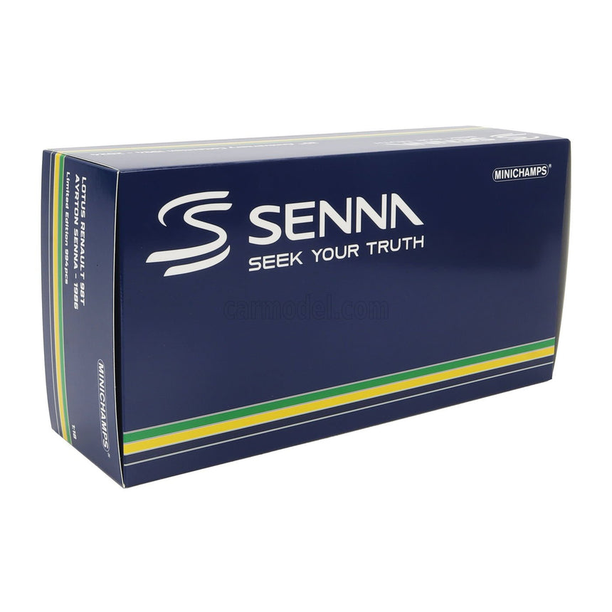 Minichamps 1/18 Ayrton Senna 30th Anniversary Collection Lotus Renault 98T Limited Edition Model